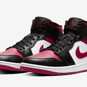NEW AUTHENTIC NIKE AIR JORDAN 1 Mid Bred Toe Men